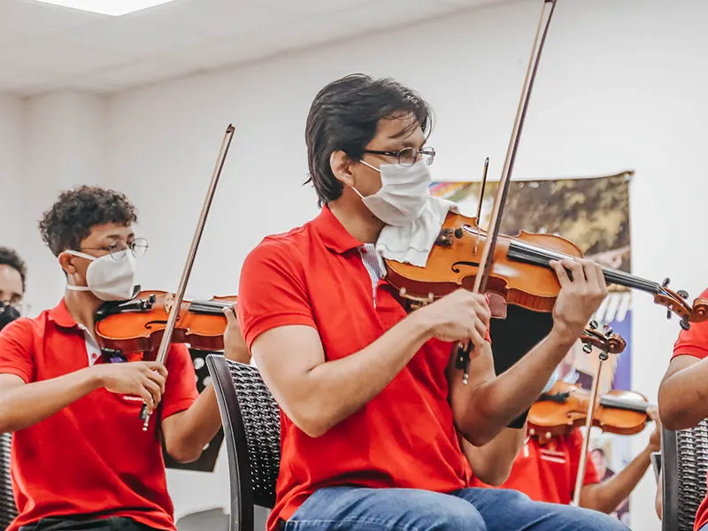 Concierto Orquesta Sinfónica en la policía